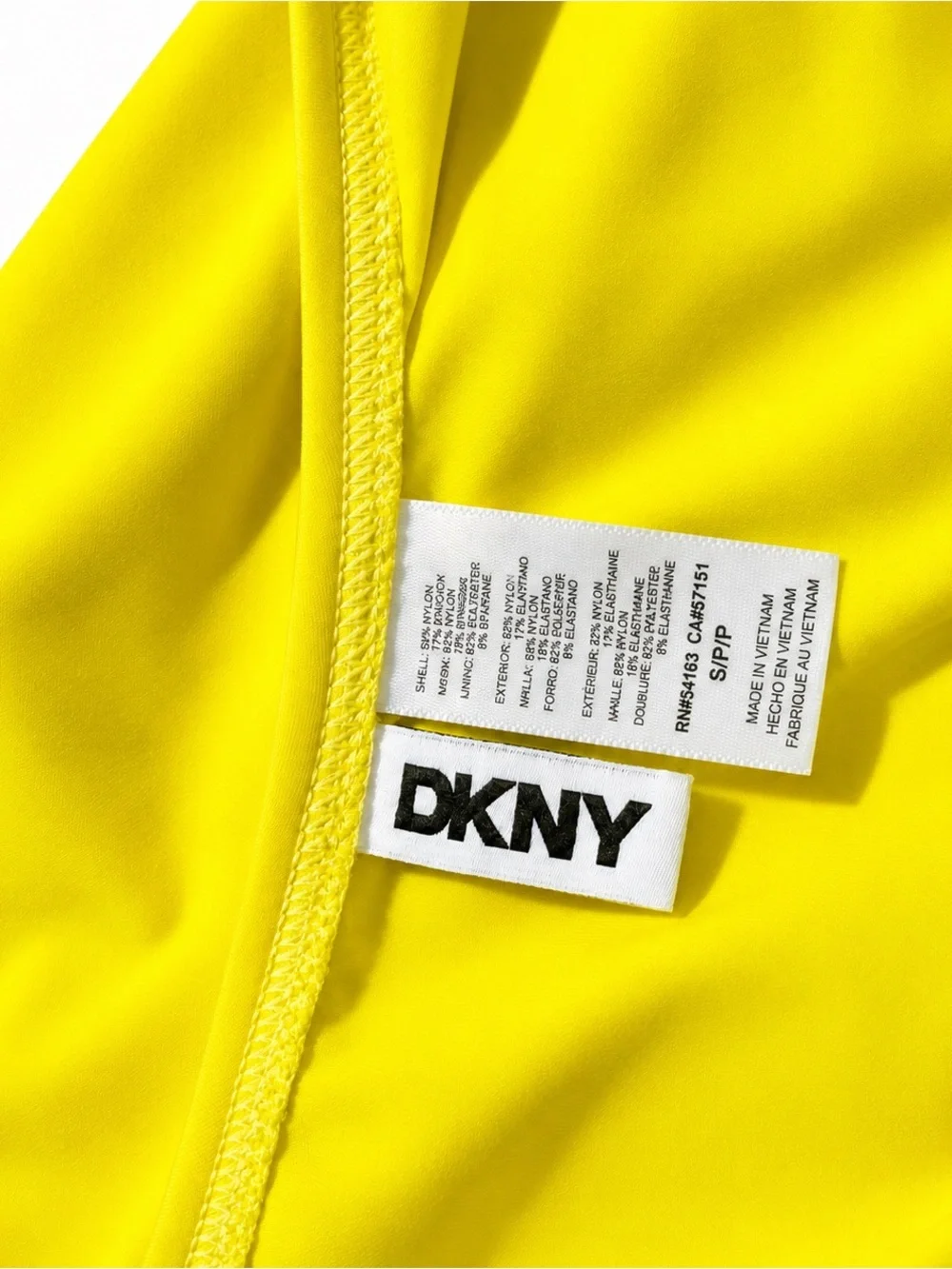 DKNY Bright Yellow One-Piece Swimsuit - Picture 6 of 13